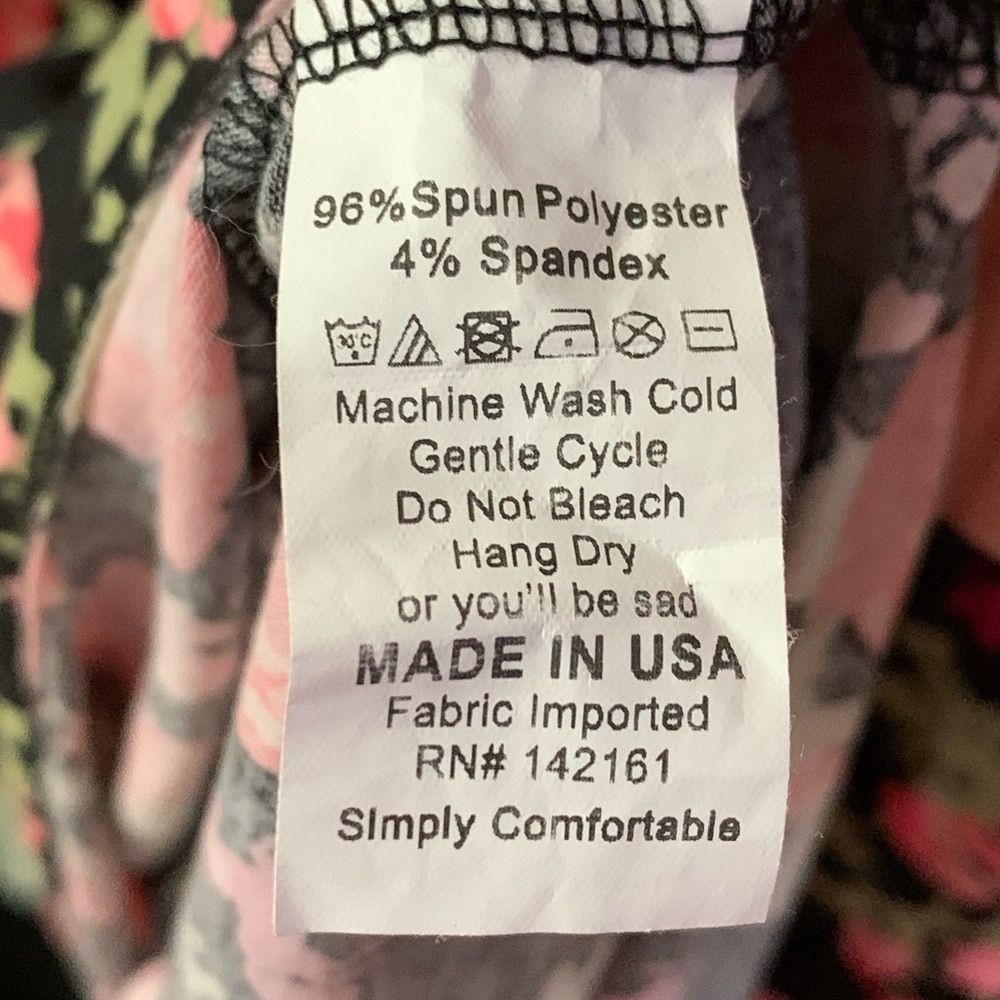 FREE with $25 purchase LuLaRoe Irma Floral Print High Low Tunic Top - Picture 5 of 6
